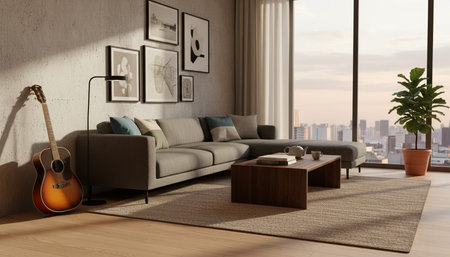 Elegant Living Room Interior Modern Furniture Design