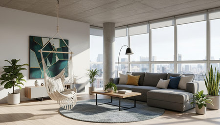 Elegant Living Room Interior Modern Furniture Design