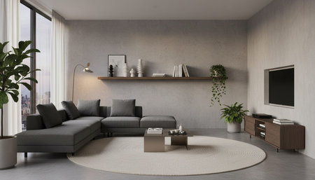 Elegant Living Room Interior Modern Furniture Design