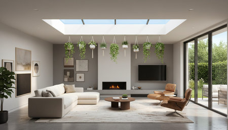 Elegant Living Room Interior Modern Furniture Design