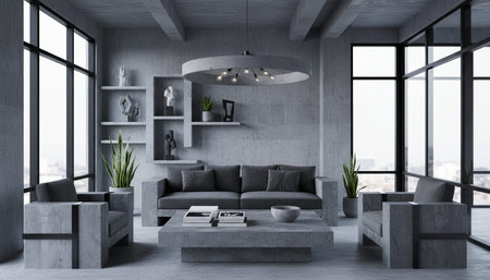 Elegant Living Room Interior Modern Furniture Design