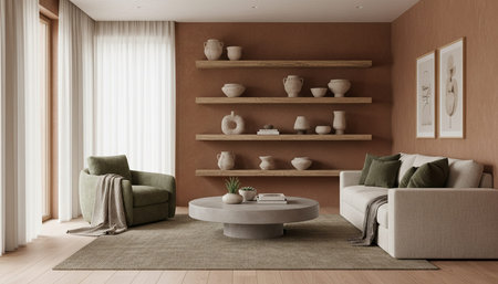 Elegant Living Room Interior Modern Furniture Design