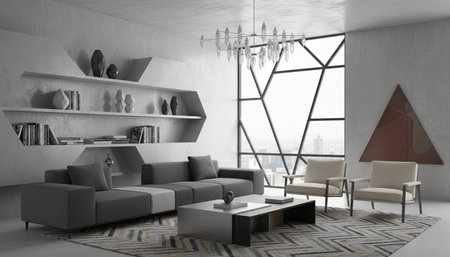 Elegant Living Room Interior Modern Furniture Design