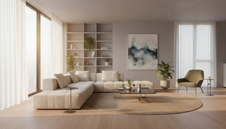 Elegant Living Room Interior Modern Furniture Design
