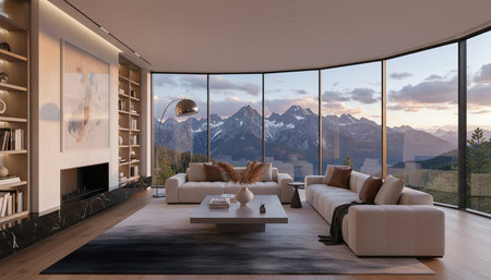Elegant Living Room Interior Modern Furniture Design