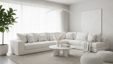 Elegant Living Room Interior Modern Furniture Design