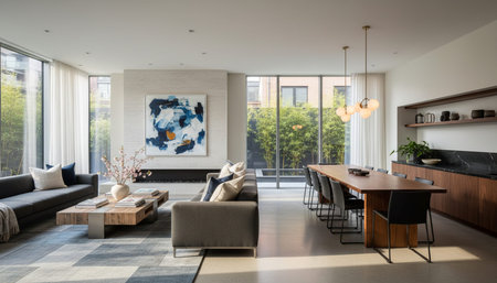 Elegant Living Room Interior Modern Furniture Design