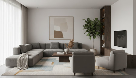 Elegant Living Room Interior Modern Furniture Design