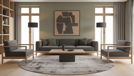 Elegant Living Room Interior Modern Furniture Design
