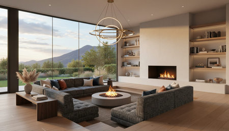 Elegant Living Room Interior Modern Furniture Design