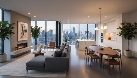 Elegant Living Room Interior Modern Furniture Design