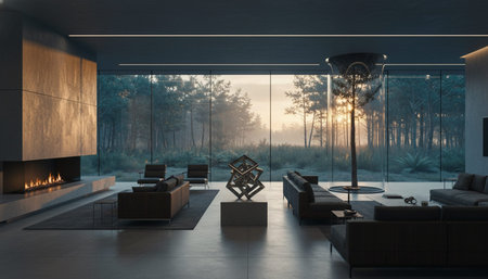 Elegant Living Room Interior Modern Furniture Design
