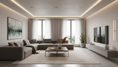 Elegant Living Room Interior Modern Furniture Design