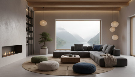 Elegant Living Room Interior Modern Furniture Design