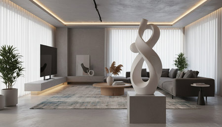 Elegant Living Room Interior Modern Furniture Design
