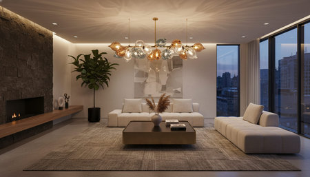 Elegant Living Room Interior Modern Furniture Design