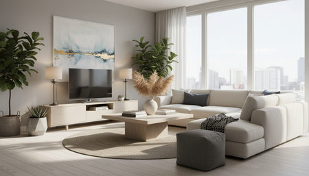Elegant Living Room Interior Modern Furniture Design
