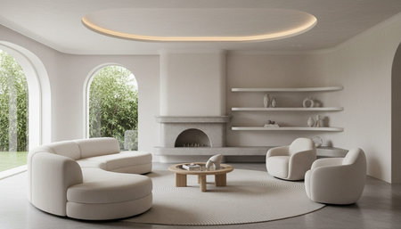 Elegant Living Room Interior Modern Furniture Design