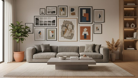 Elegant Living Room Interior Modern Furniture Design