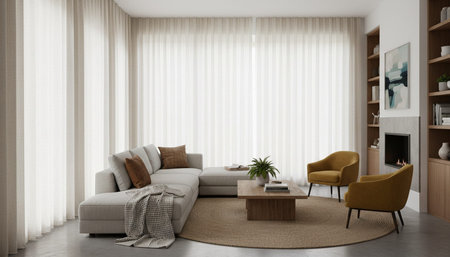 Elegant Living Room Interior Modern Furniture Design