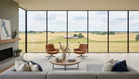 Elegant Living Room Interior Modern Furniture Design