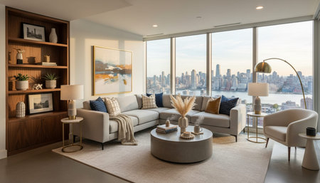 Elegant Living Room Interior Modern Furniture Design
