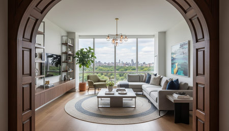 Elegant Living Room Interior Modern Furniture Design
