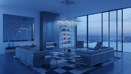 Elegant Living Room Interior Modern Furniture Design