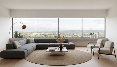 Elegant Living Room Interior Modern Furniture Design
