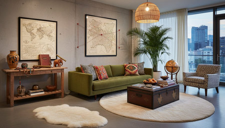 Elegant Living Room Interior Modern Furniture Design