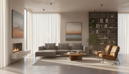 Elegant Living Room Interior Modern Furniture Design
