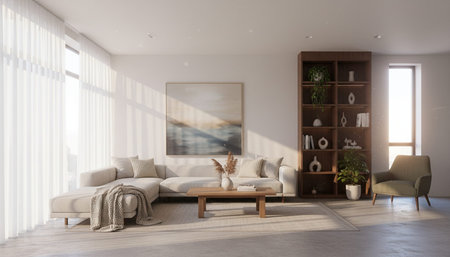 Elegant Living Room Interior Modern Furniture Design