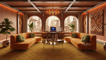 Elegant Living Room Interior Modern Furniture Design