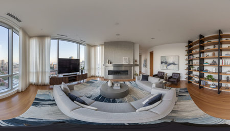 Elegant Living Room Interior Modern Furniture Design