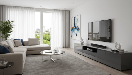 Elegant Living Room Interior Modern Furniture Design