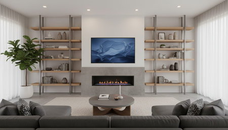 Elegant Living Room Interior Modern Furniture Design