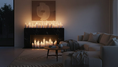 Elegant Living Room Interior Modern Furniture Designの写真素材