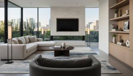Elegant Living Room Interior Modern Furniture Design