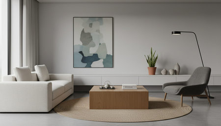 Elegant Living Room Interior Modern Furniture Design