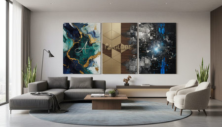 Elegant Living Room Interior Modern Furniture Design