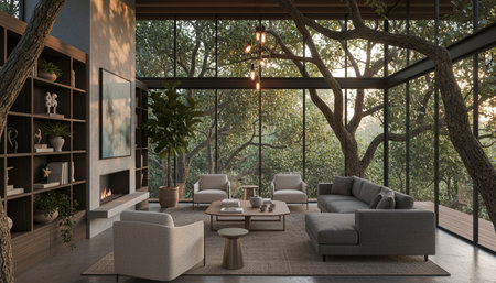 Elegant Living Room Interior Modern Furniture Design