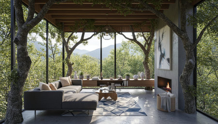 Elegant Living Room Interior Modern Furniture Design