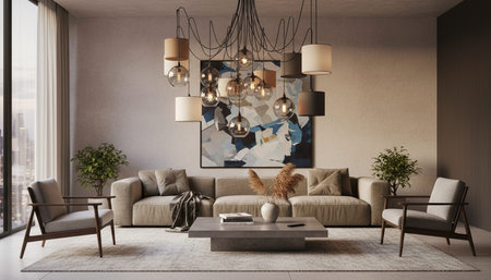 Elegant Living Room Interior Modern Furniture Design