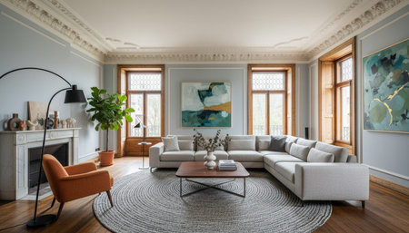 Elegant Living Room Interior Modern Furniture Design