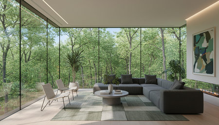 Elegant Living Room Interior Modern Furniture Design