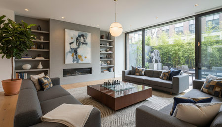 Elegant Living Room Interior Modern Furniture Design