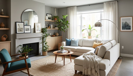 Elegant Living Room Interior Modern Furniture Design