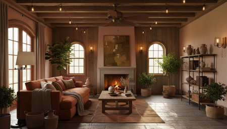 Contemporary Living Room Colorful Interior Decor