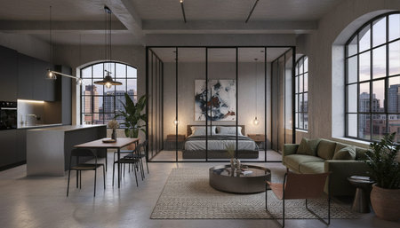 Contemporary Living Room Colorful Interior Decor