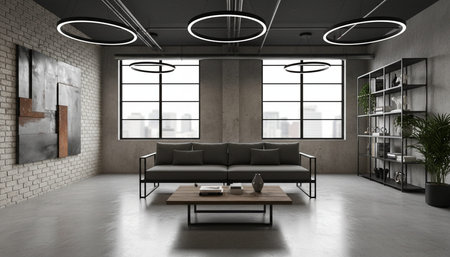 Contemporary Living Room Colorful Interior Decor